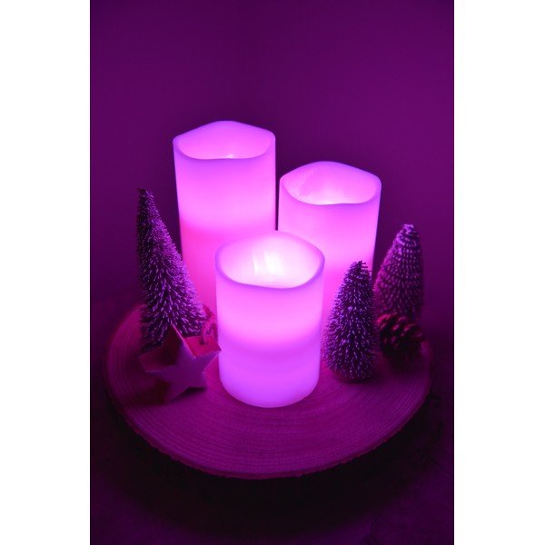 LED svece (3 gab.) (augstums 10 cm) – Hilight-image-4