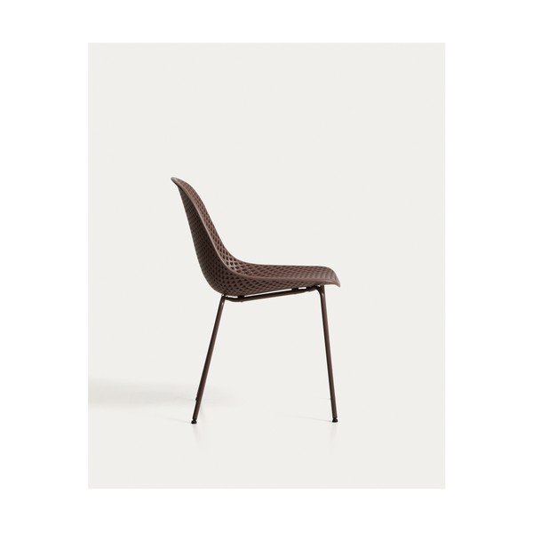 Brūns metāla dārza krēsls Quinby – Kave Home-image-4