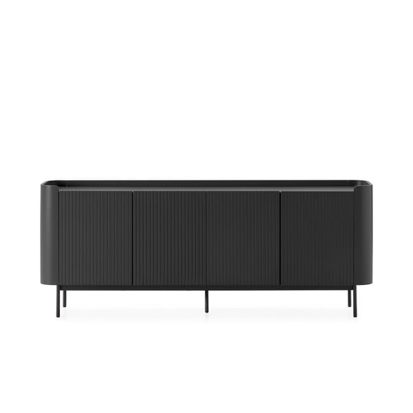 Melna kumode 200x80x40 cm Willa – MOME