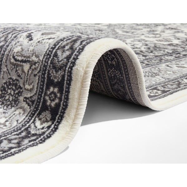 Pelēks Nouristan Parun Tabriz paklājs, 80 x 250 cm-image-1