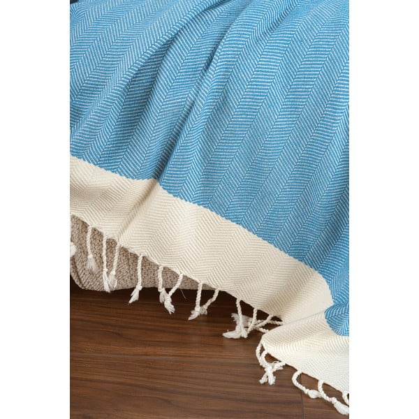 Tirkīzzils pleds 150x200 cm Baliksirti – Mijolnir-image-3