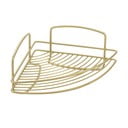 Zelta krāsas stūra tērauda vannas istabas plaukts Onda – Metaltex