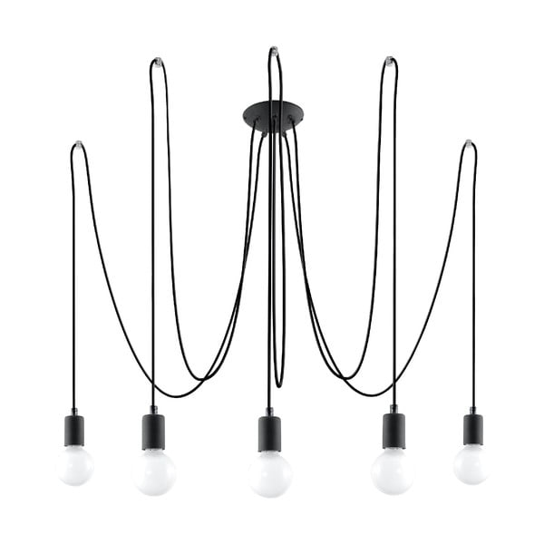 Melna piekaramā lampa 300x300 cm Spider – Nice Lamps