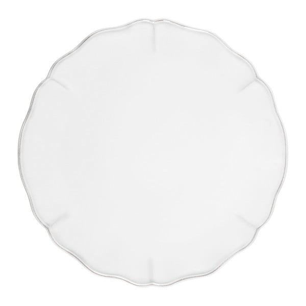 Balts keramikas servīzes šķīvis Costa Nova Alentejo, ⌀ 34 cm