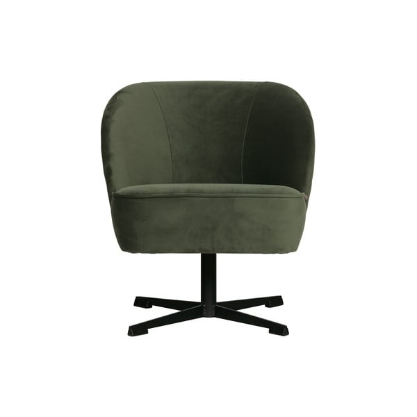 Tumši zaļš samta grozāmais krēsls BePureHome Vogue Onyx