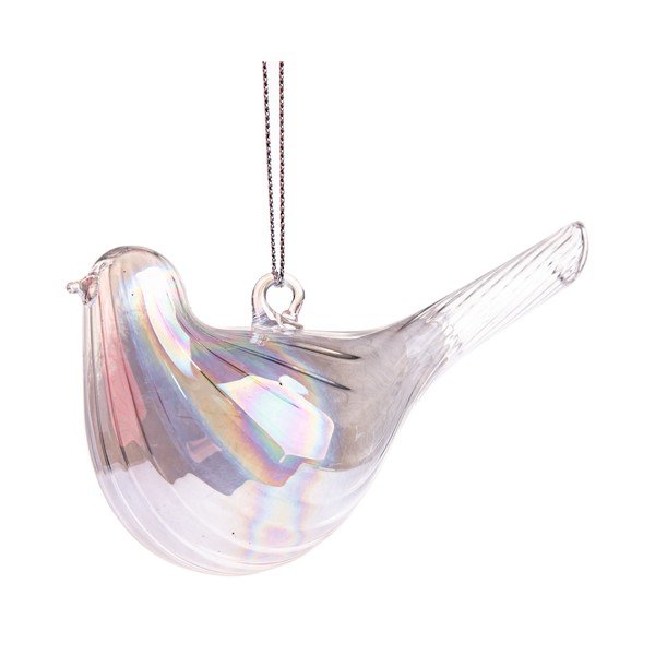 Stikla Ziemassvētku eglītes rotājums 6 cm Bird – Dakls