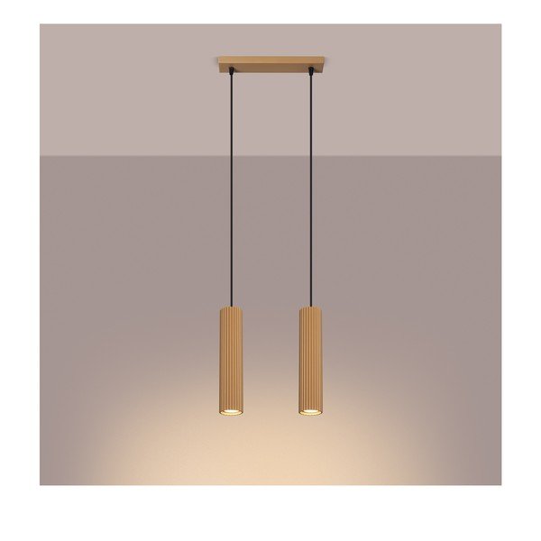 Zelta krāsas piekaramā lampa Gleam – Sollux-image-2