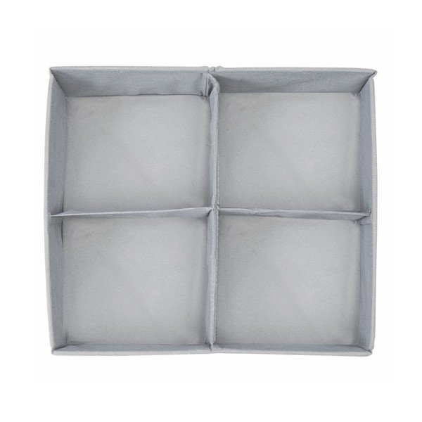 Pelēks 4 detaļu atvilktņu organizators InterDesign Aldo, 30,5 x 35,5 cm-image-3