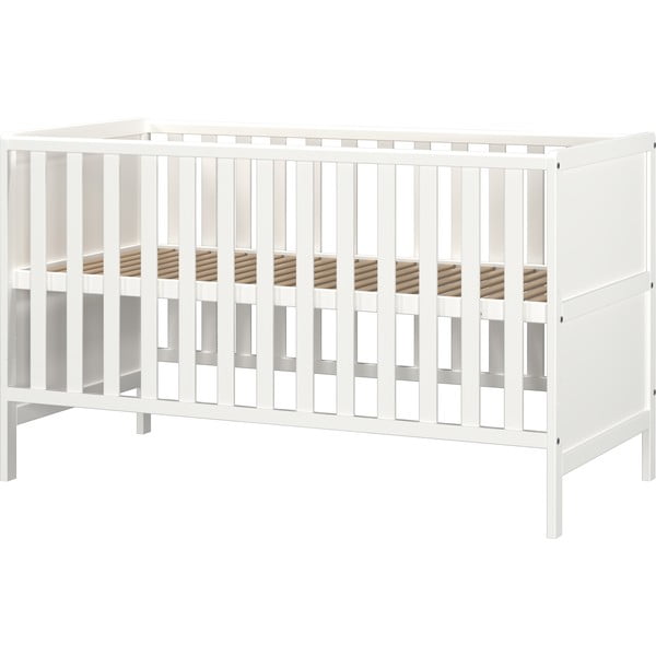 Balta masīvkoka bērnu gultiņa 70x140 cm Alkmaar – Germania-image-4