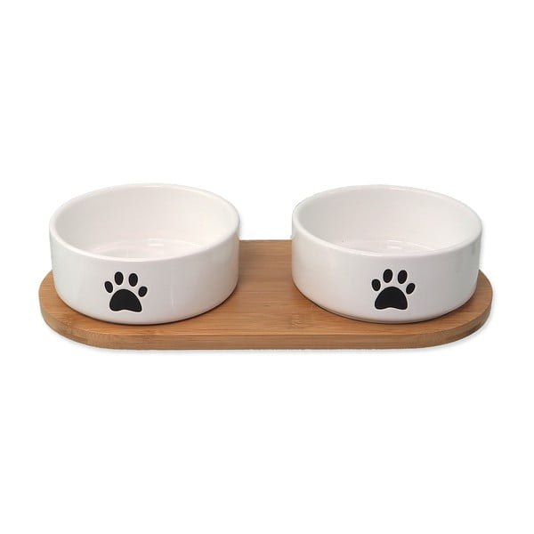Keramikas bļodiņu komplekts ar pamatni suņiem ø 13 cm Dog Fantasy – Plaček Pet Products