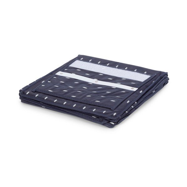 Tumši zils piekaramais organizators ar 6 nodalījumiem Kompaktora Kasuri Range, platums 30 cm-image-3