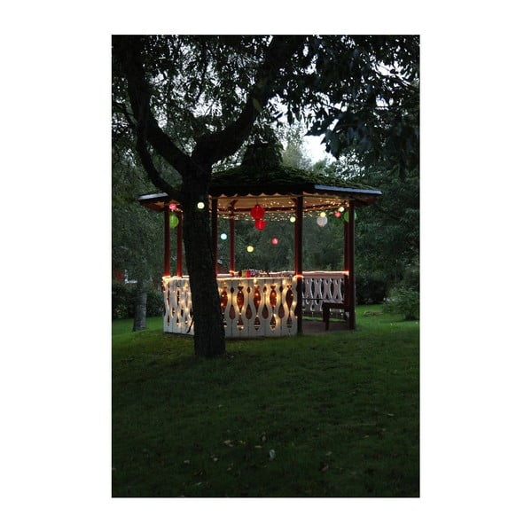 Sarkana āra LED laterna ar saules baterijām Star Trading, ø 30 cm-image-3