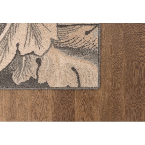 Pelēks/bēšs vilnas paklājs 200x300 cm Thea anthracite – Agnella-image-3