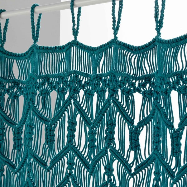 Zils aizkars durvīm 90x200 cm Macarena – douceur d'intérieur-image-1