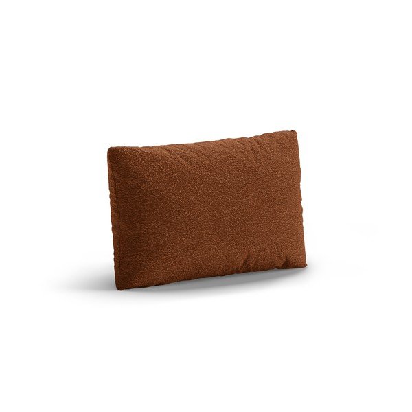 Terakotas oranžs dīvāna spilvens no buklē auduma Poppy – Micadoni -image-1