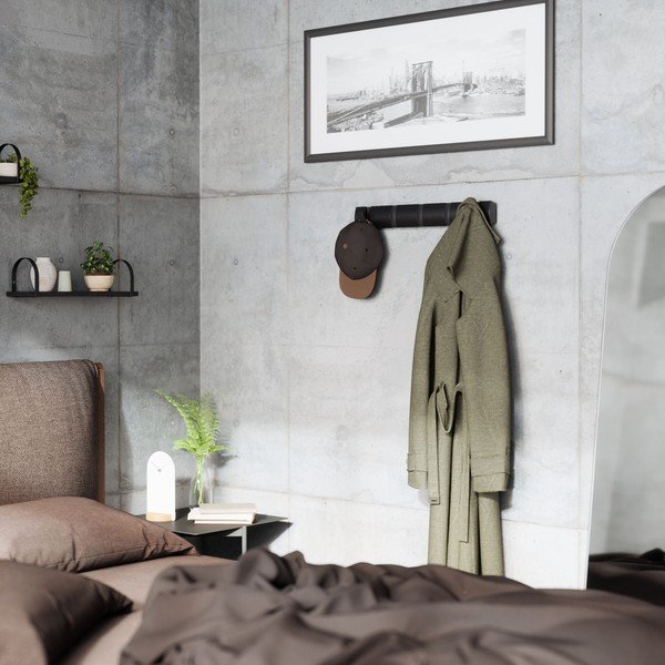 Melns sienas pakaramais no papeles koka Flip – Umbra-image-1