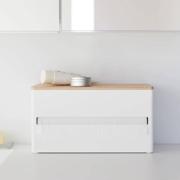 Balts metāla papīra dvieļu statīvs Rin – YAMAZAKI-image-2