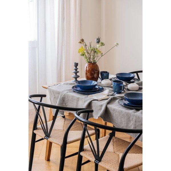 Tumši zils keramikas trauku komplekts (16 gab.) Glosia – Bonami Selection-image-4