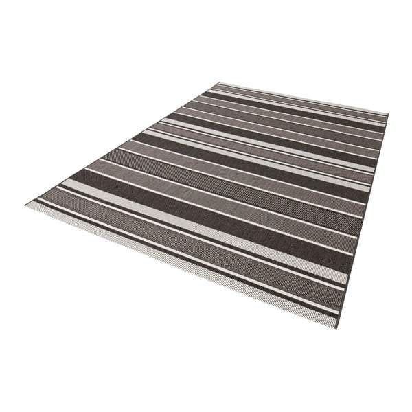 Melns āra paklājs NORTHRUGS Strap, 200 x 290 cm-image-1