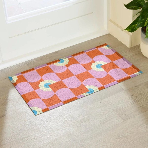 Pārstrādātas plastmasas kājslauķis 40x70 cm Elizabeth Olwen  – Artsy Doormats-image-1