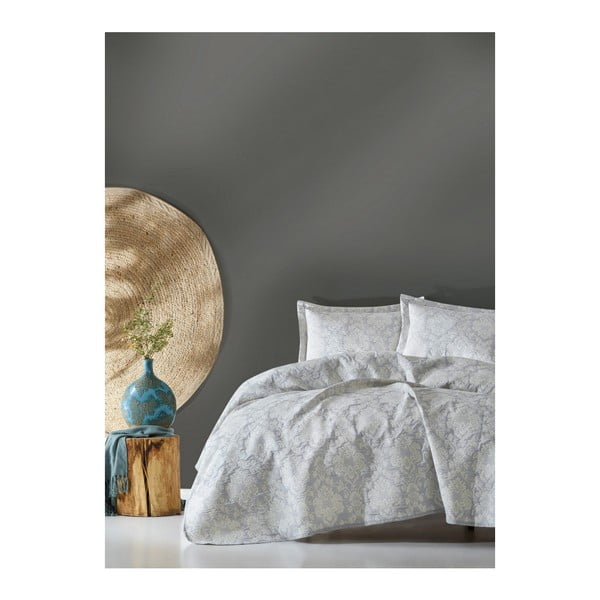 Precioso viegla divguļamā gultas pārklājs ar spilveniem, 240 x 250 cm