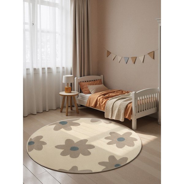 Bēšs bērnu paklājs ø160 cm Bloomy – Hanse Home-image-1