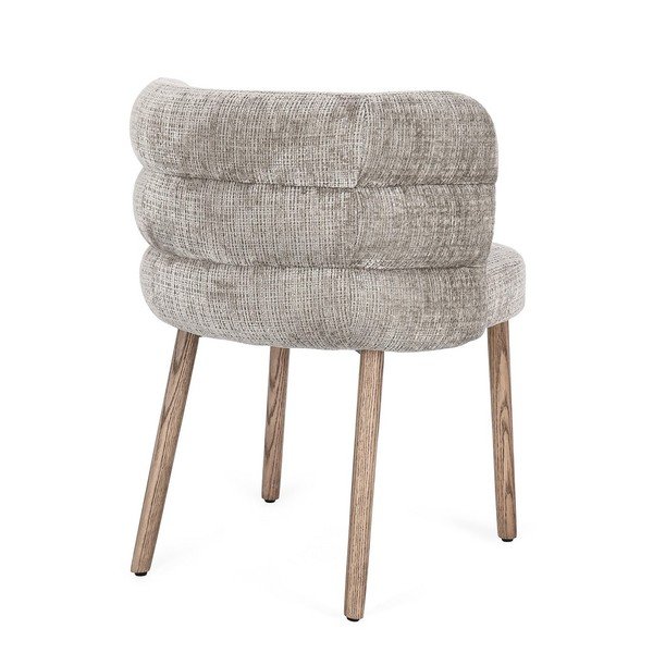 Pelēks polsterēts pusdienu krēsls Ilma – Bizzotto-image-3