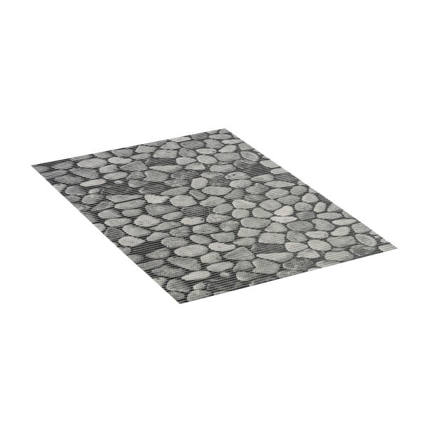 Pelēks plastmasas vannas istabas paklājs 50x80 cm Sassi – Wenko-image-2