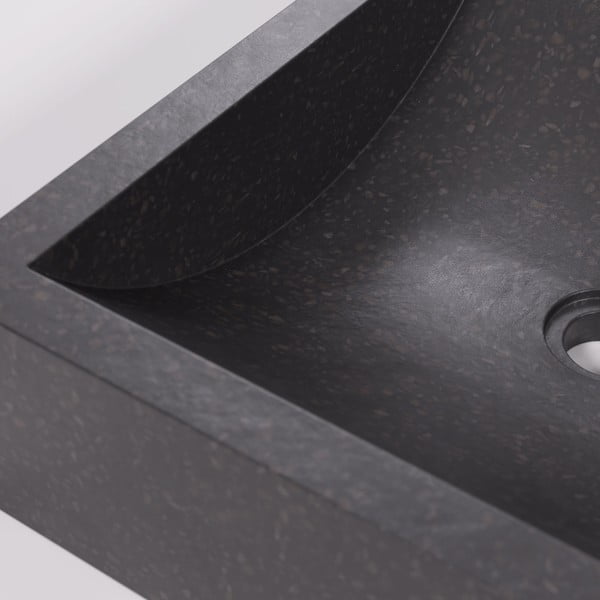 Melna teraco izlietne Kave Home Sunday, 40 x 45 cm-image-2