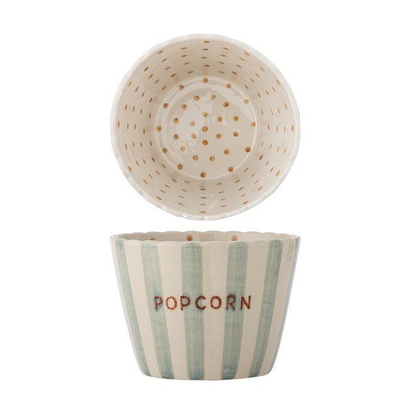 Gaiši zaļa/krēmkrāsas keramikas servēšanas bļodiņa 1,9 l Chip – Bloomingville-image-4