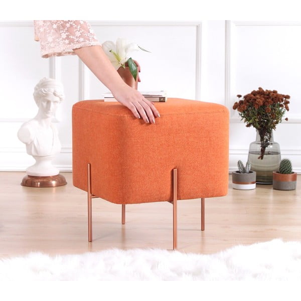 Oranžs pufs Copper – Artie-image-4