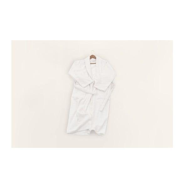 Balts kokvilnas halāts izmērs L/XL – Foutastic-image-2