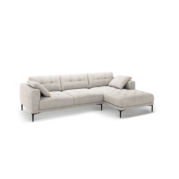 Bēšs stūra dīvāns (ar labo stūri/ar zvilni) Bemy – Micadoni -image-1