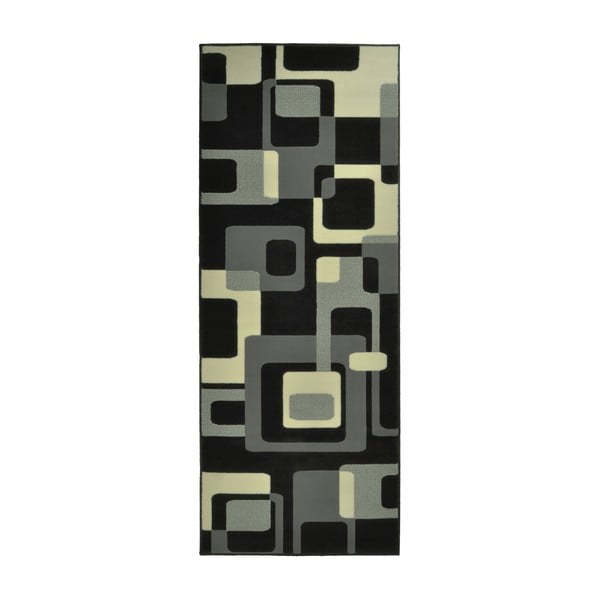 Melns paklājs Hanse Home Hamla Retro, 80 x 200 cm