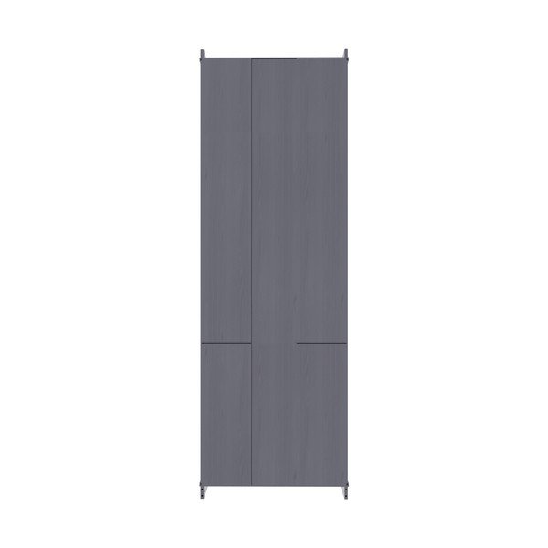 Pelēka priedes masīvkoka vitrīna 74x223x37 cm Anita – Støraa-image-4