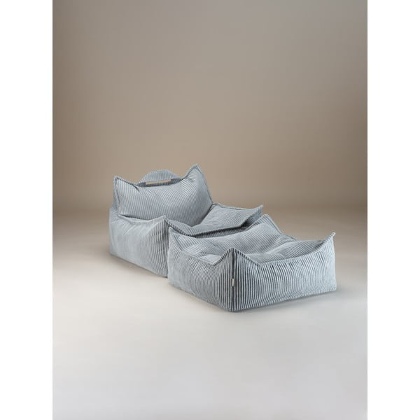 Piparmētru zaļš velveta bērnu sēžammaiss Chair – Wigiwama-image-3