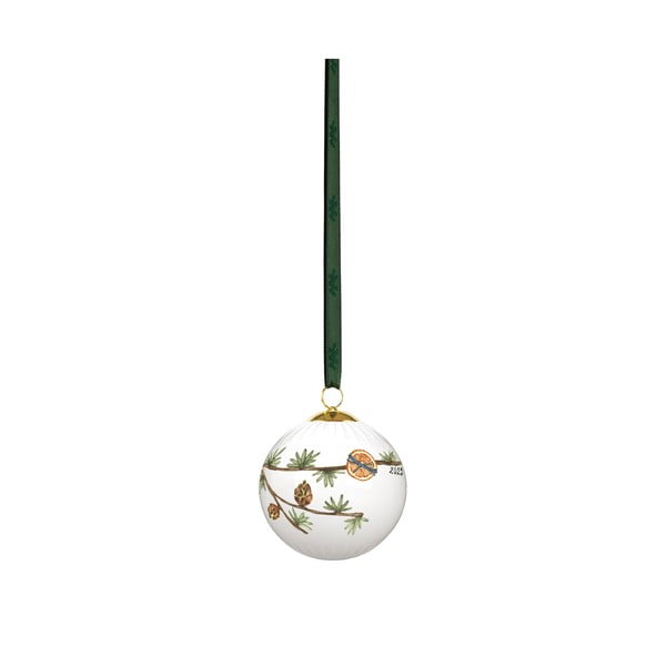 Porcelāna Ziemassvētku eglītes bumbiņa ø 6 cm Hammershøi Christmas Bauble 2025 – Kähler Design-image-4