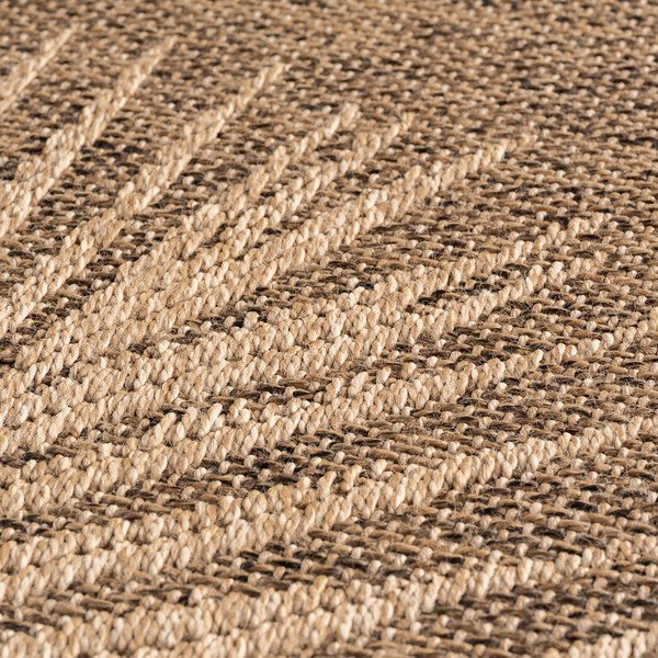 Brūns apaļš iekštelpu un āra paklājs ø 80 cm Timber 1403 – Ayyildiz Carpets-image-2