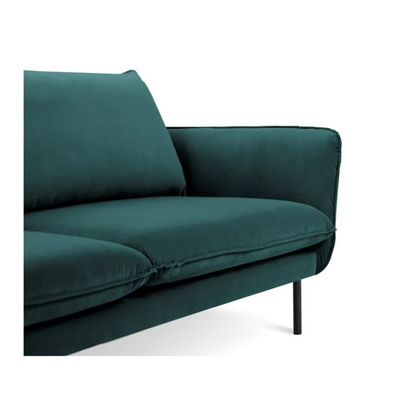 Zaļganzils samta dīvāns Cosmopolitan Design Vienna, 160 cm-image-3