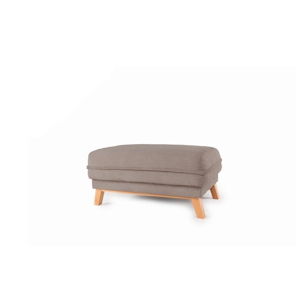 Pelēkbrūns velveta kāju soliņš Tori – Bonami Selection-image-1