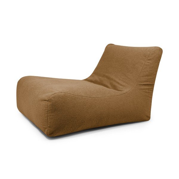 Brūns sēžammaiss no buklē auduma Lounge 100 – SLOWDOWN
