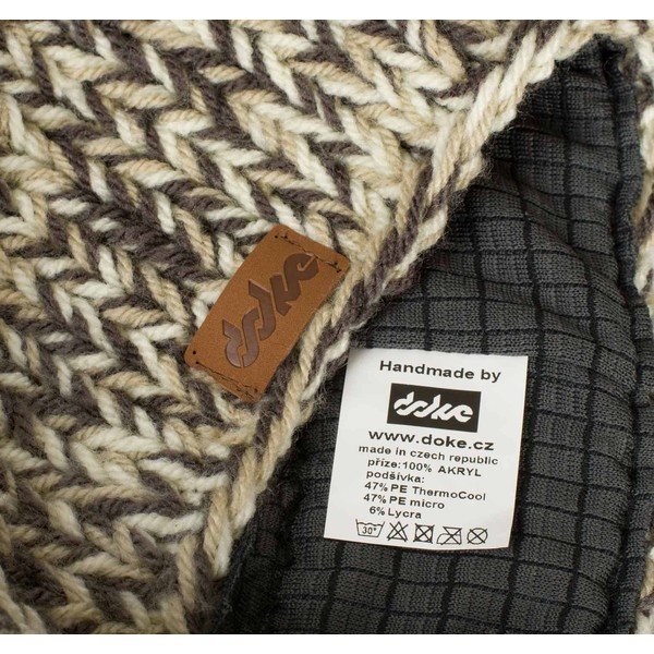Ar rokām adīta DOKE Mix Beanie cepure-image-1