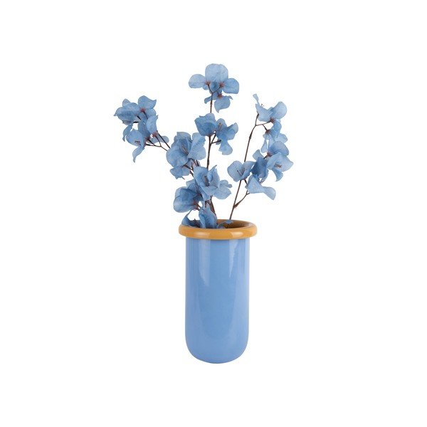 Zila stikla vāze (augstums 25 cm) Plegado  – PT LIVING-image-3