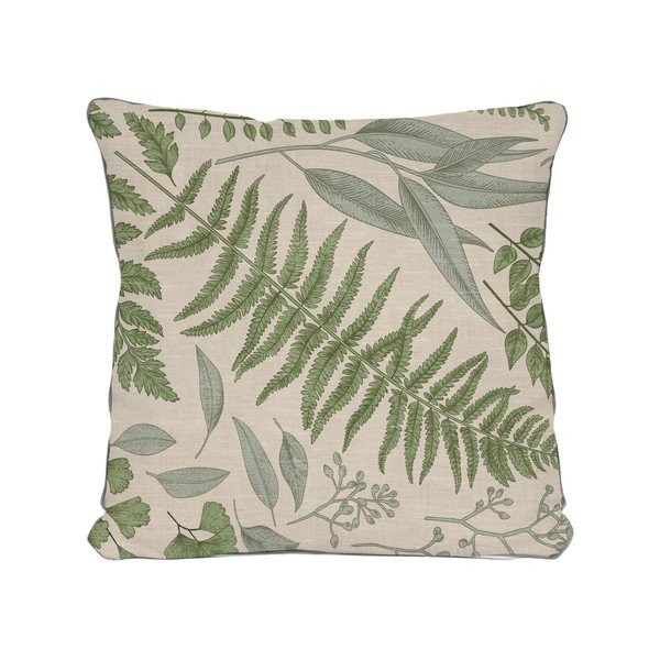 Bēšs spilvens ar lapu motīvu Really Nice Things Botanical, 45 x 45 cm-image-3