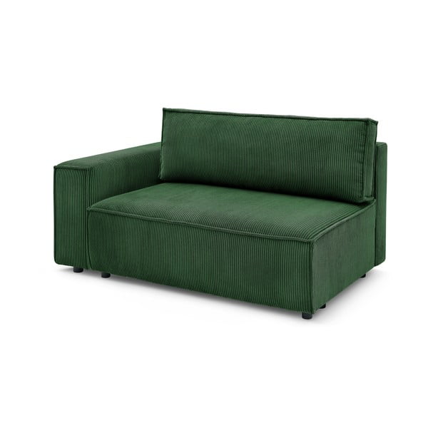 Zaļš velveta modulārais dīvāns (ar kreiso stūri) Nihad modular – Bobochic Paris