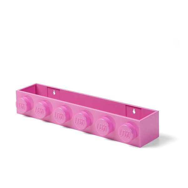 Bērnu rozā sienas plaukts Sleek - LEGO®-image-2