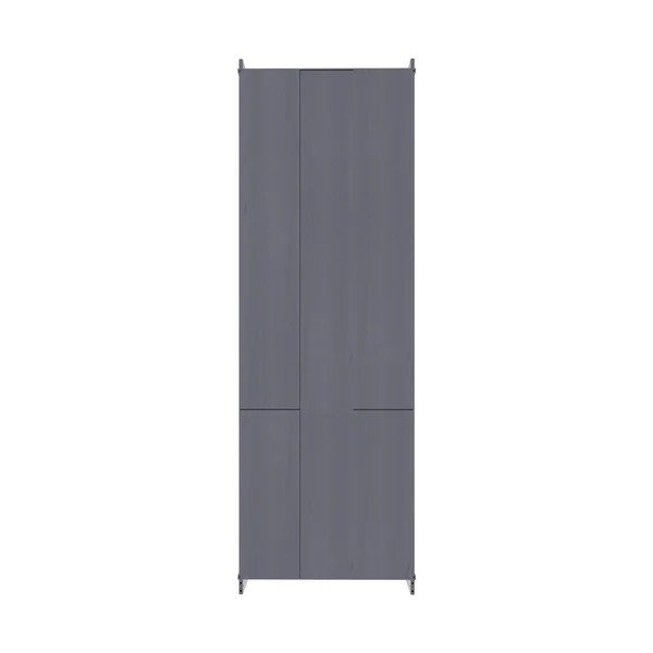 Pelēka priedes masīvkoka vitrīna 74x223x37 cm Anita – Støraa-image-4