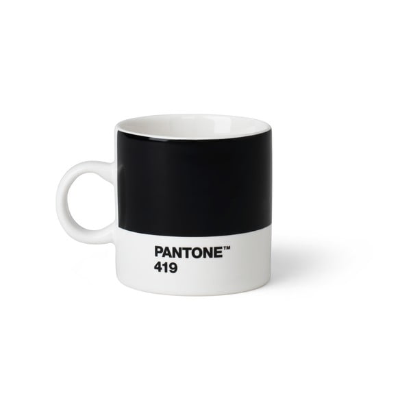 Melna keramikas espreso krūze 120 ml Espresso Black 419 – Pantone