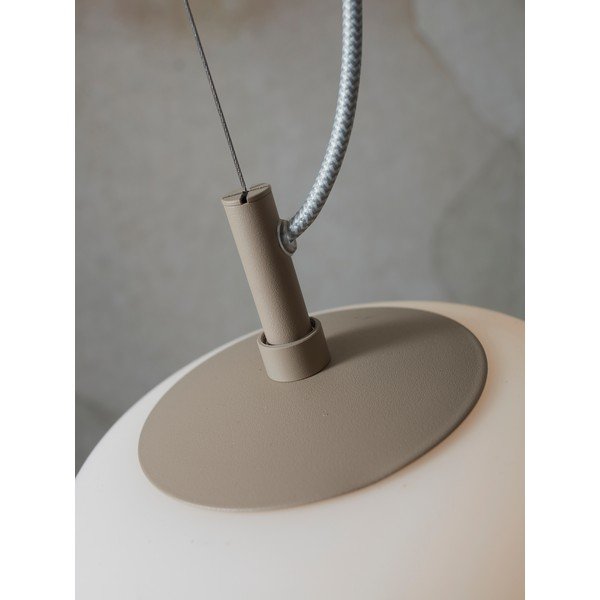 Krēmkrāsas piekaramā lampa ar stikla abažūru ø 25 cm Sapporo – it's about RoMi-image-3