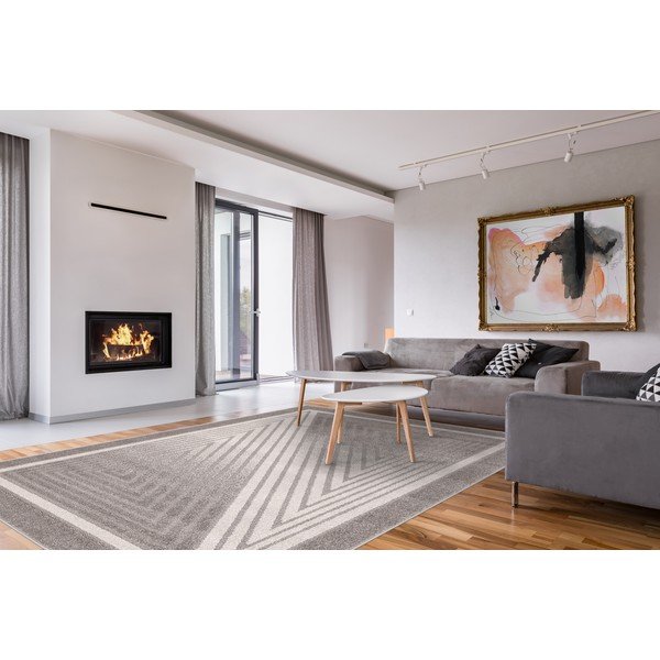 Pelēks/krēmkrāsas paklājs 200x280 cm Lori – FD-image-1